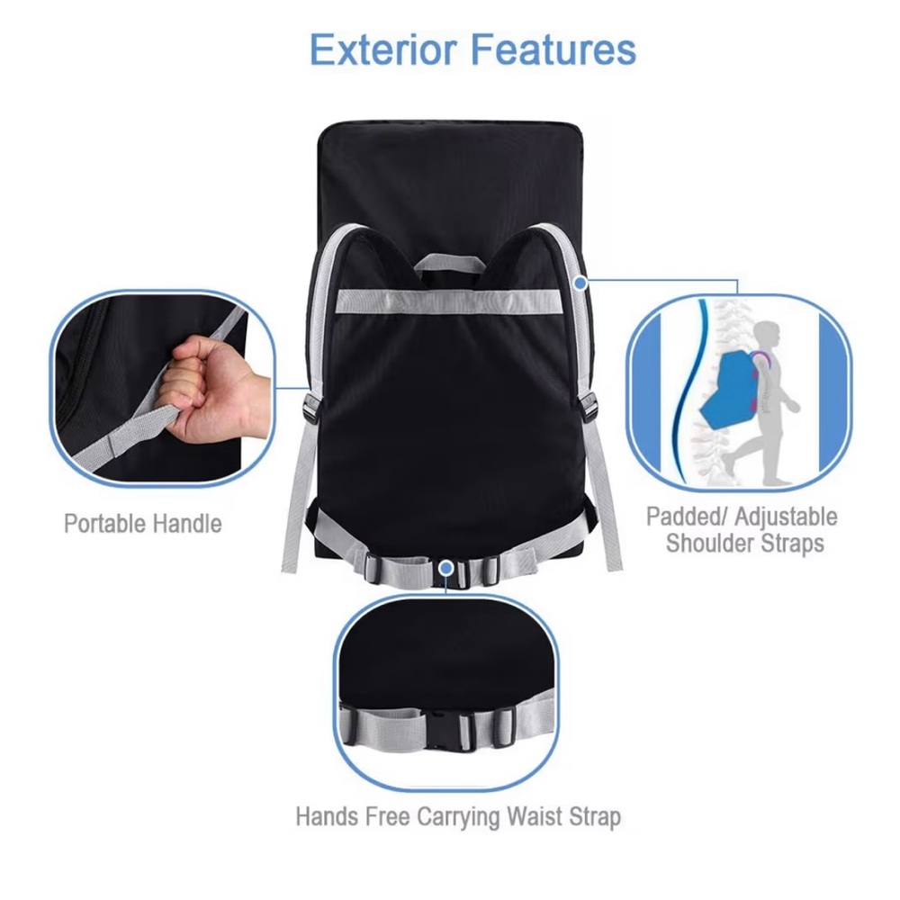 Black Car Seat Travel Bag - Picture 6 of 8